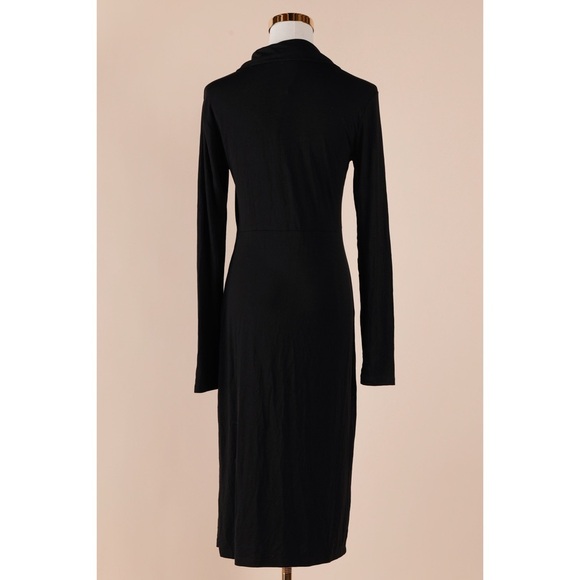 Sz M Sanctuary V Neck Twist Front Long Sleeve Sheath Dress NWT LBD - Picture 5 of 5